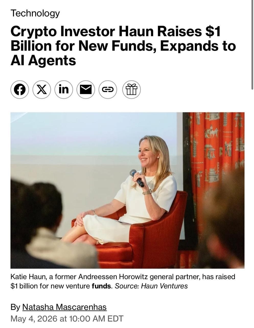 Katie Haun Mengumpulkan Dana Baru Sebesar $1 Miliar, Memperluas Investasi ke Agen AI