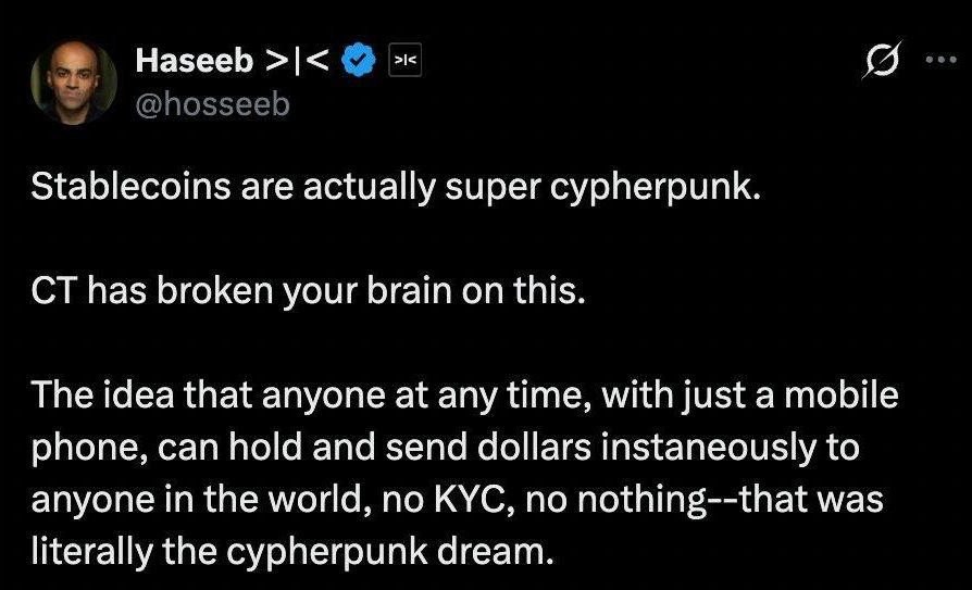 Haseeb: Stablecoin Adalah Ide Cypherpunk Sejati